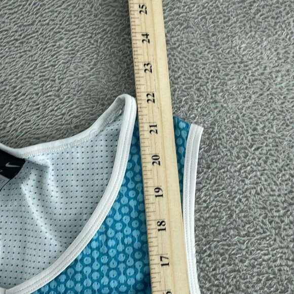 Nike Dri-Fit Womens Blue Sleeveless Mesh Tank Top M 5520 - Picture 5 of 8